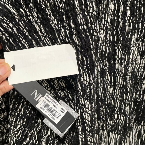 Nic+Zoe Women Black and White Elegant Cardigan Size L, - Picture 12 of 13